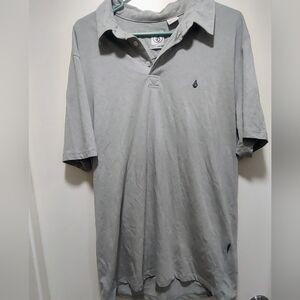 Volcom Gray Tee Polo Style